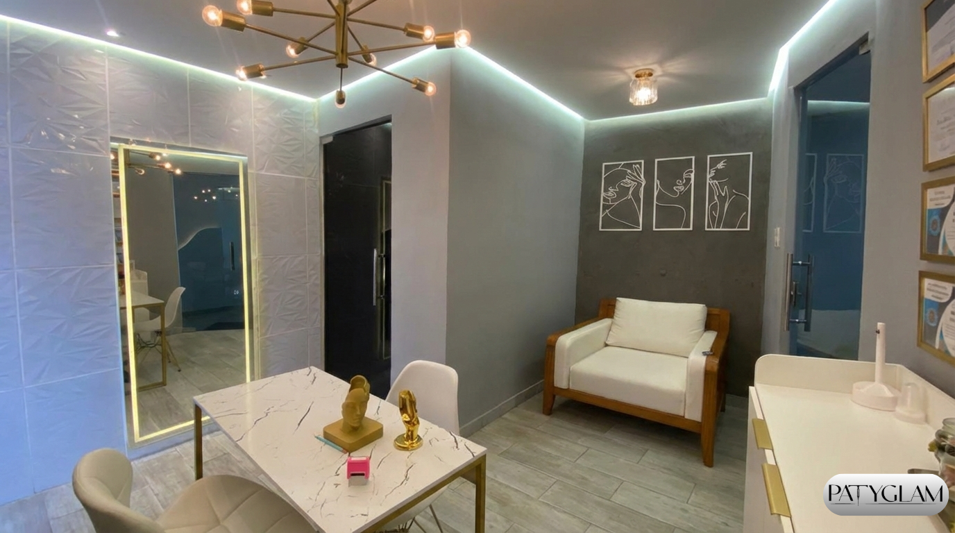 Recepção PATYGLAM - ambiente moderno e aconchegante